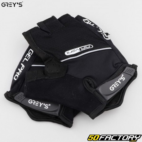 Guanti corti da ciclismo e scooter Grey&#39;s Air Vent neri
