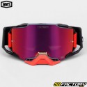 Gafas 100% Armega Nekfeu gris y roja Pantalla Hiper iridium roja
