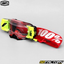 100% Armega Forecast roll-off mask red and fluorescent yellow
