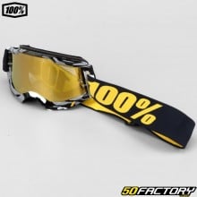 Gafas 100% Accuri 2 Ambush negro y gris pantalla iridio dorado
