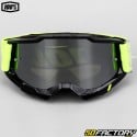 100% Accuri 2 Session mask black and fluorescent yellow silver iridium screen