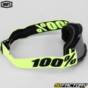 100% Accuri 2 Session mask black and fluorescent yellow silver iridium screen