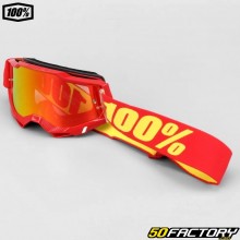 Gafas 100% Accuri 2 rojas pantalla iridio rojo