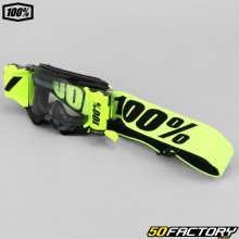 Mask 100% Accuri 2 Forecast roll-off fluorescent yellow and black