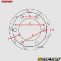 Rueda trasera de bicicleta de 28 &quot;(19-622) para rueda libre de aluminio Rodi FW Disc 6/7V negra