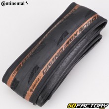 Pneu de bicicleta 700x28C (28-622) Continental GP 5000 S TLR laterais marrons com hastes flexíveis