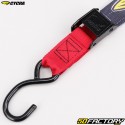 2 m lashing straps with cam buckles and red Cycra hooks (pack of 2)