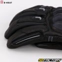 Luvas pretas aquecidas para motocicleta com aprovação G-Heat Allroads + CE