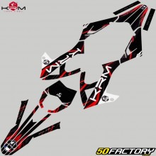 Kit decorativo Rieju  MRT 50 (desde 2022), MRT 125 (desde 2021) KRM Pro Ride rojo