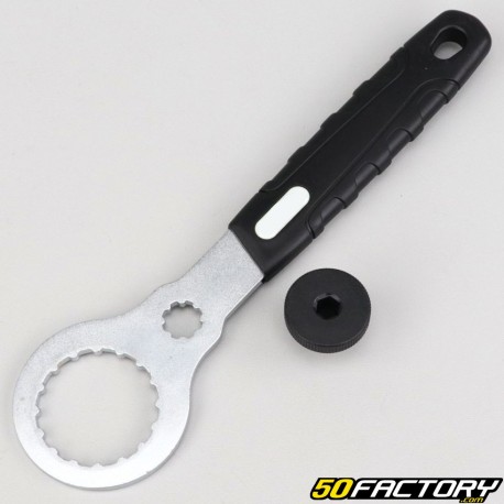 Centerlock brake disc key, bicycle bottom bracket type Shimano Hollowtech II, GXP... (with bottom bracket key) V1