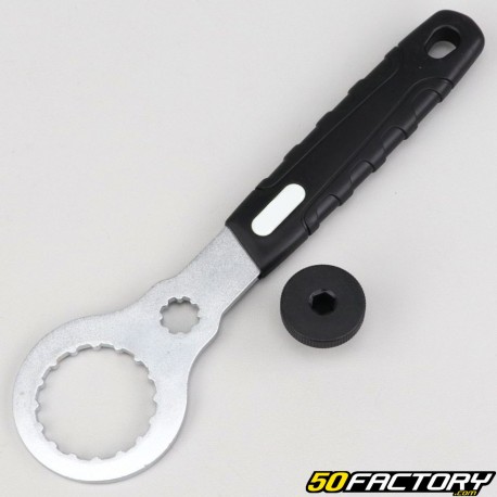 Llave de disco de freno Centerlock, pedalier de bicicleta tipo Shimano Hollowtech II, GXP... (con llave de pedalier) V1