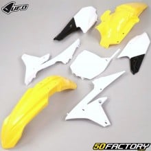 Kit de plastico Yamaha YZF 250 (2014 - 2018), 450 (2014 - 2017) UFO amarillo y blanco