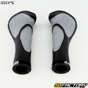 Maniglie ergonomiche per bici Lock-On Grey nere e grigie