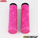 Punhos de bicicleta Lock-On rosa Ariete Basalto