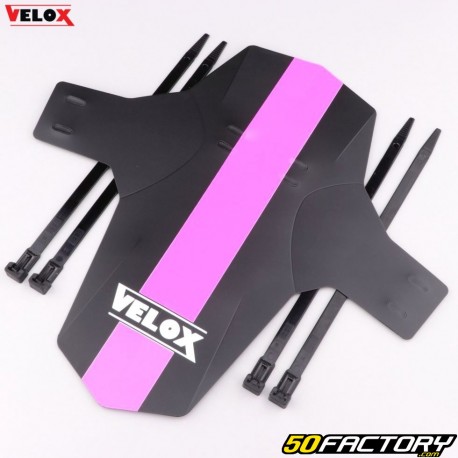 Parafango anteriore bici Vélox nero e rosa