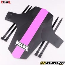 Guarda-lamas dianteiro Vélox para bicicleta preto e rosa