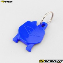 Blue Cycra Numberplate key ring