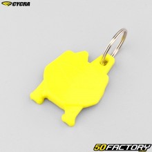 Cycra Numberplate key ring yellow