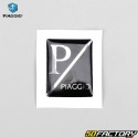Sticker logo Piaggio noir