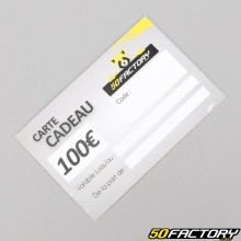 Certificado de regalo 100 euros 50 Factory