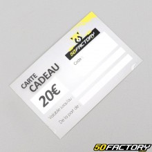 20 euro gift card 50 Factory