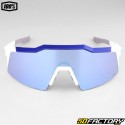 100% Speedcraft SL glasses white and blue blue Hiper lens