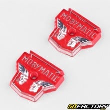 Complete fuel tank monograms &quot;Mobymatic&quot; Gallic heads Motobécane AV78, AV79... red