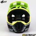 Casque intégral avec mentonnière amovible vélo VTT UFO Defcon-Two noir et jaune fluo