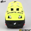 Capacete integral com protetor de queixo removível para mountain bike UFO Defcon-Two preto e amarelo fluorescente