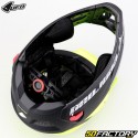 Casque intégral avec mentonnière amovible vélo VTT UFO Defcon-Two noir et jaune fluo