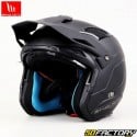 Capacete de jato MT Helmets Distrito SV S Solid A1 preto fosco
