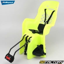 Portabebé Polisport Joy FF amarillo neón (fijación al cuadro de la bicicleta)