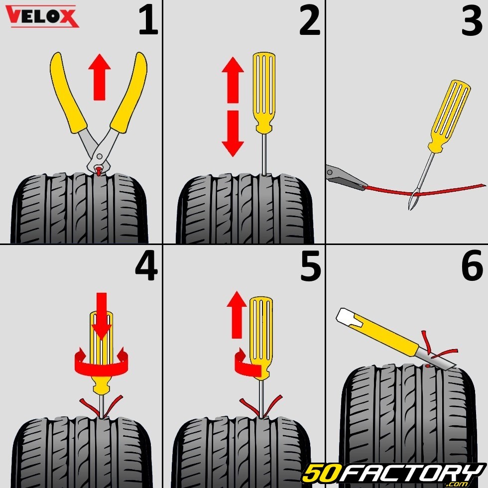 Kit de réparation Velox Tubeless - Réparation pneu