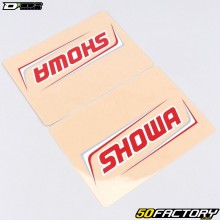Stickers de fourche D'Cor Showa rouges et blancs