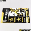Stickers Rockstar Husqvarna Racing MX 30.5x46 cm D'Cor (planche)