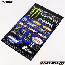 Adesivos Monster Yamaha Star Racing MX XNUMXxXNUMX cm D&#039;Cor (placa)