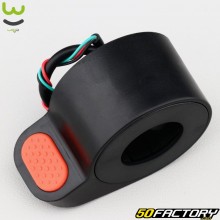 Xiaomi M365, M365 Pro... Acceleratore per pollice per scooter Wattiz nero (pulsante rosso)