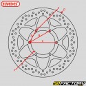 Disco de freio de bicicleta Ã˜XNUMX mm XNUMX furos Elvedes HP  Rotor
