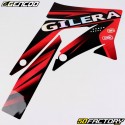 Kit decorativo Derbi DRD, Gilera SMT,  RCR (2011 - 2017) Gencod holográfico negro y rojo (escritura Gilera)