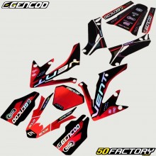 Kit déco Vent Derapage 50 (2019 - 2020) Gencod noir et rouge holographique