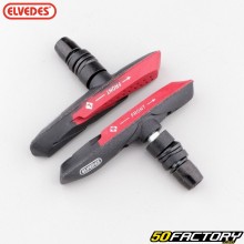 Elvedes 72mm Asymmetric V-Brake Bicycle Brake Pads (Wet Conditions) (with threads)