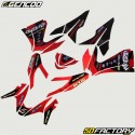 MBK Graphic Kit Nitro,  Yamaha Aerox (Since 2013) Gencod black and red holographic (writing Nitro)