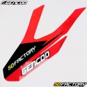 Deko-Kit MBK Graphic Kit Nitro, Yamaha Aerox (ab 2013) Gencod schwarz und rot holografisch (Schrift Nitro)