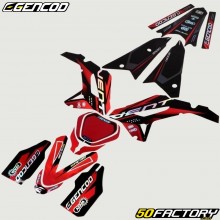 Wind Skid Deco Kit 50 (2023 - 2024) Gencod black and red holographic