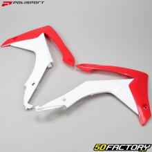 Carenature anteriori Honda CRF 250 R (2018 - 2019), 450 R (2017 - 2020) Polisport rosso e bianco