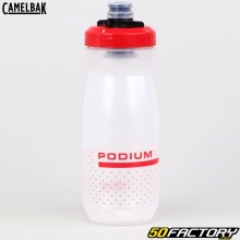 Botella Camelbak Podium transparente y roja 620ml