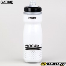 Garrafa isolada Camelbak Podium Chill branca e preta XNUMXml