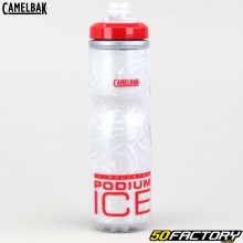 Camelbak Podium Eisgraue und rote 100-ml-Isolierflasche