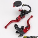Universal red and black front brake master cylinder and clutch handle