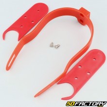 Rear mudguard reinforcement with Xiaomi M365, M365 scooter spacers Pro (8.5 and 10 inches) red